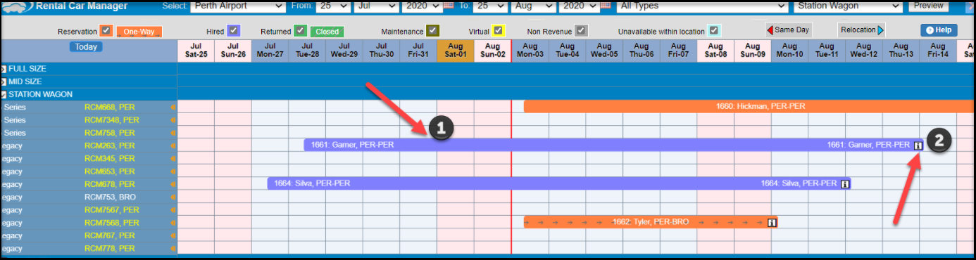 Reservation Sheet