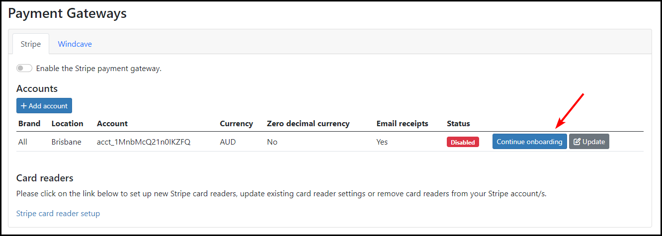 Stripe Connect Onboarding